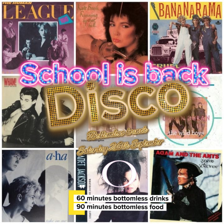 Schools back in DISCO🕺 event artwork