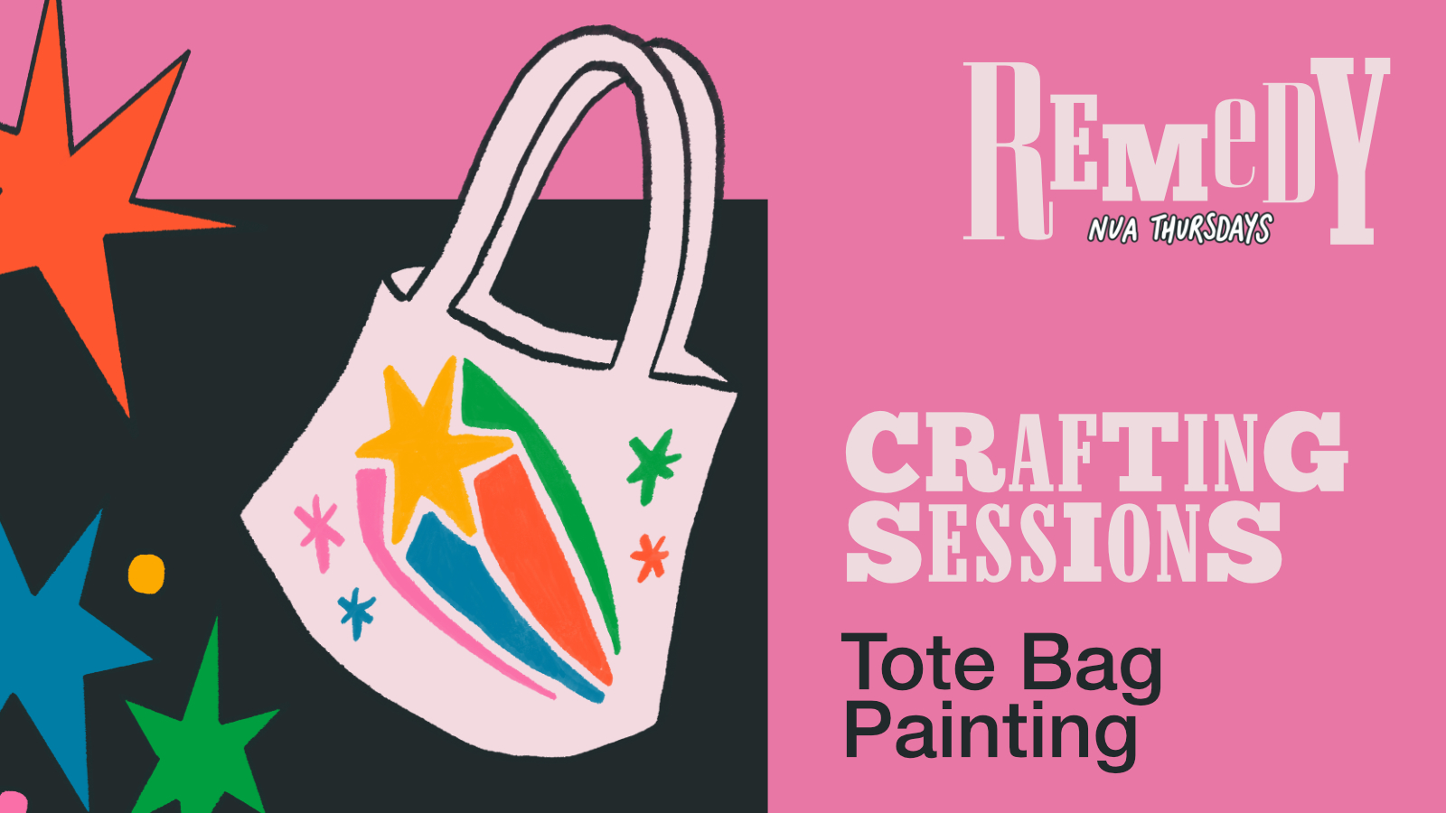 CRAFTING SESSIONS - TOTE BAG DESIGN - THURSDAY 22ND OCTOBER
