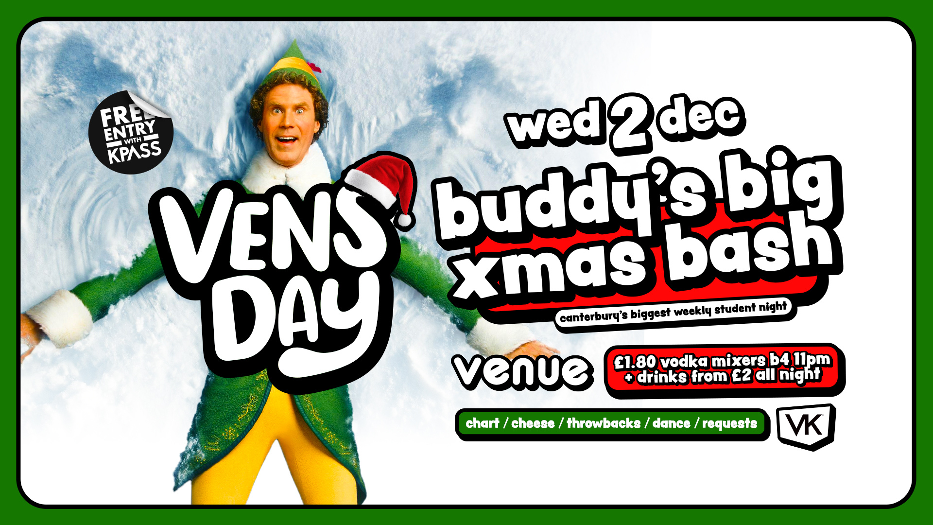 VENSDAY 🎄 Buddy's Big Xmas Bash