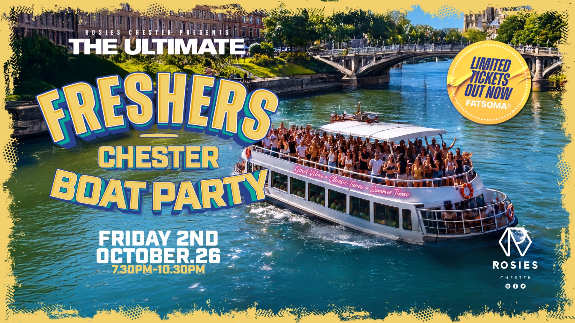 Rosies' Freshers Boat Party