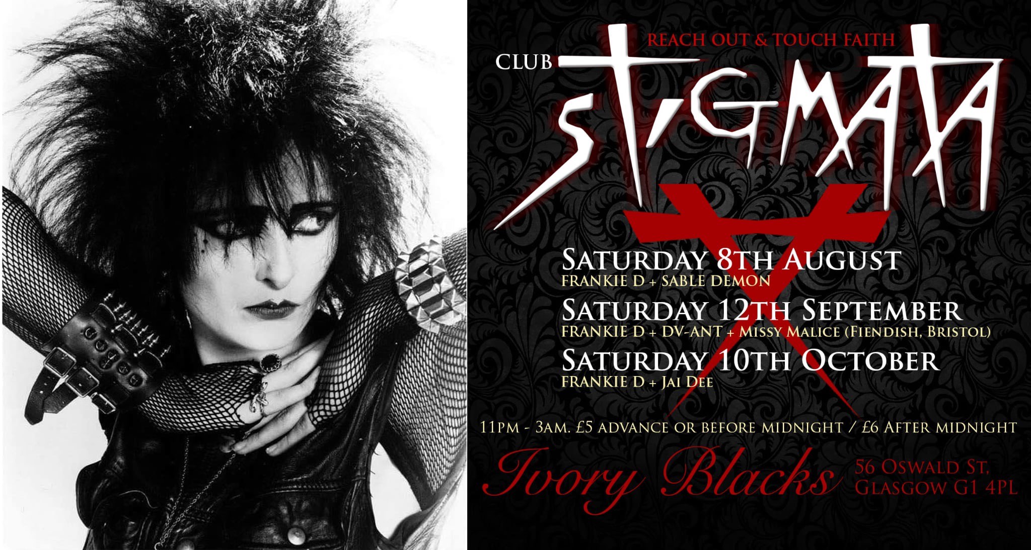 Club Stigmata – – DJ’S FRANKIE D & SABLE DEMON