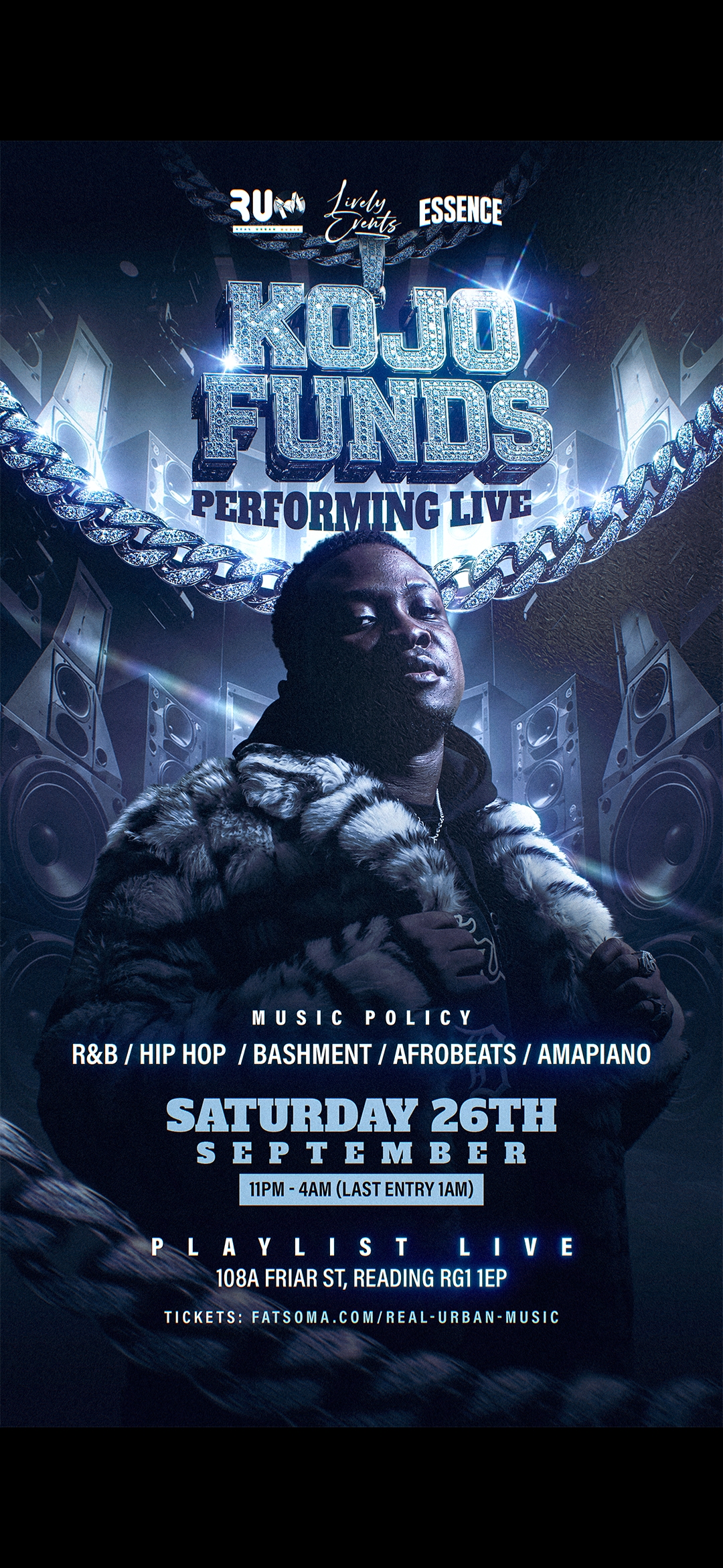 READING R.U.M & LIVELY ents presents KOJO FUNDS LIVE IN READING