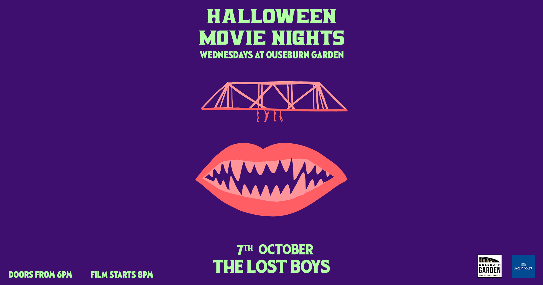 🎃 Halloween Movie Month at Ouseburn Garden - (Lost Boys)