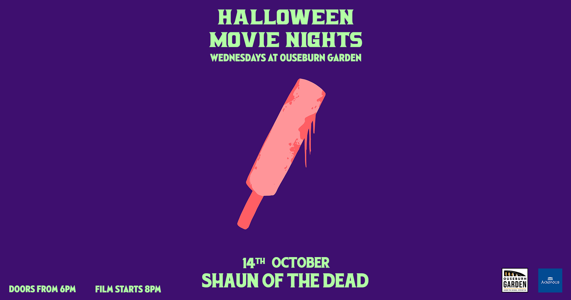 🎃 Halloween Movie Month at Ouseburn Garden - (Shaun Of The Dead)