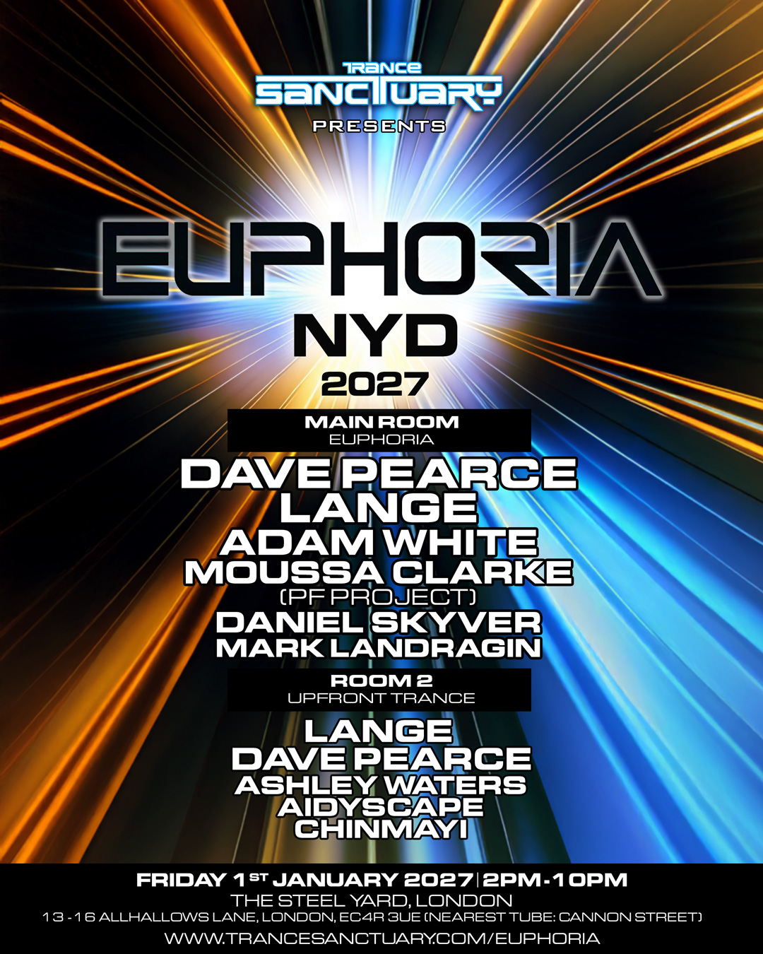 Trance Sanctuary presents Euphoria NYD 2027