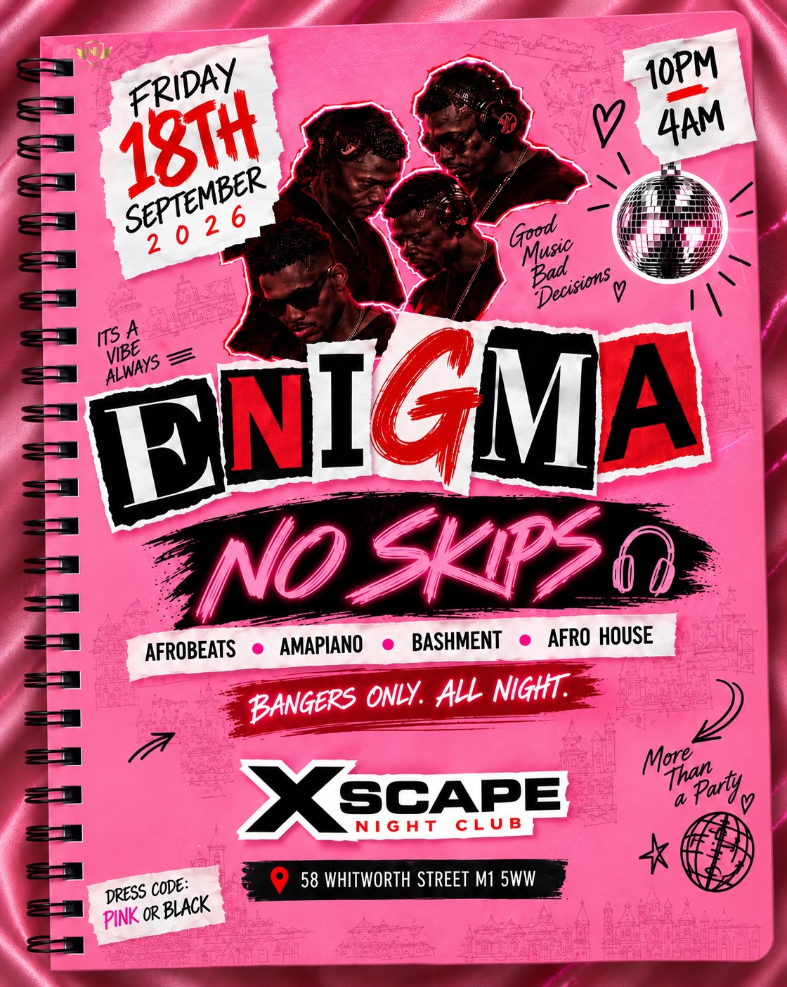 ENIGMA THE REDROOM EXPERIENCE - HipHop/RnB/House/Afrobeats/Amapiano/Dancehall