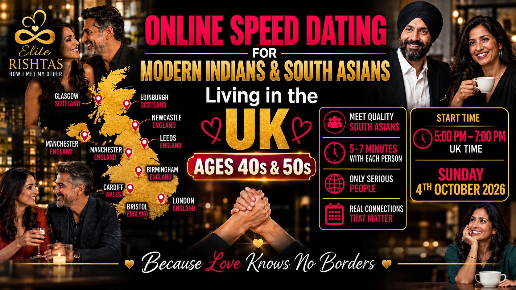 Online Speed Dating | For UK Gujarati Singles (Ages 20s-30s)