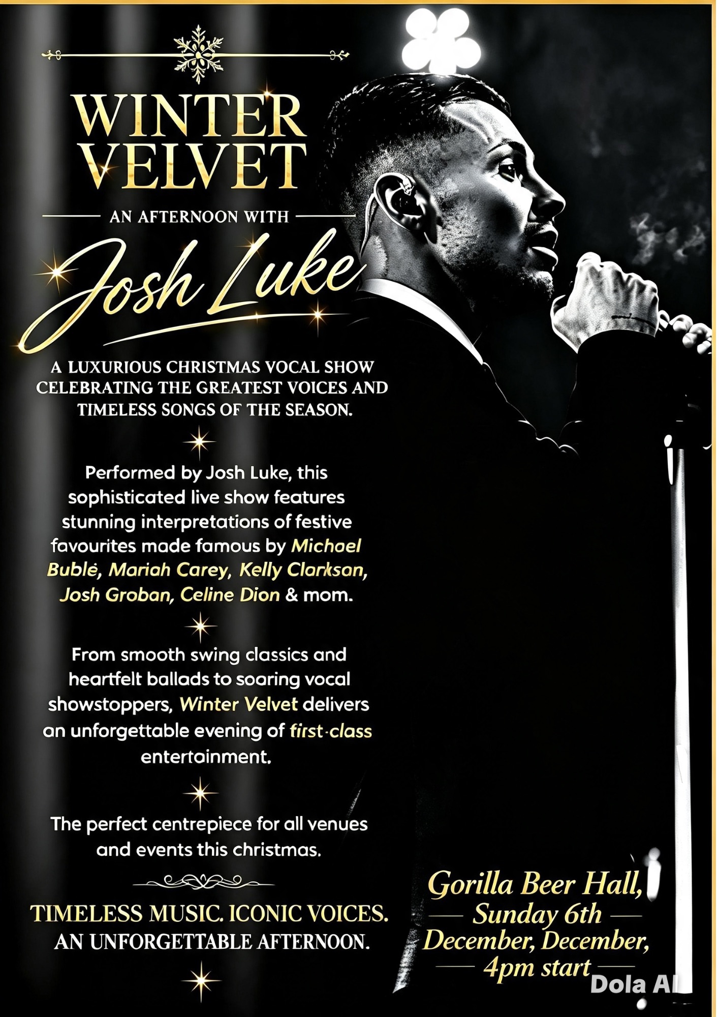 Winter Velvet - A Sunday Festive Afternoon with Josh Luke