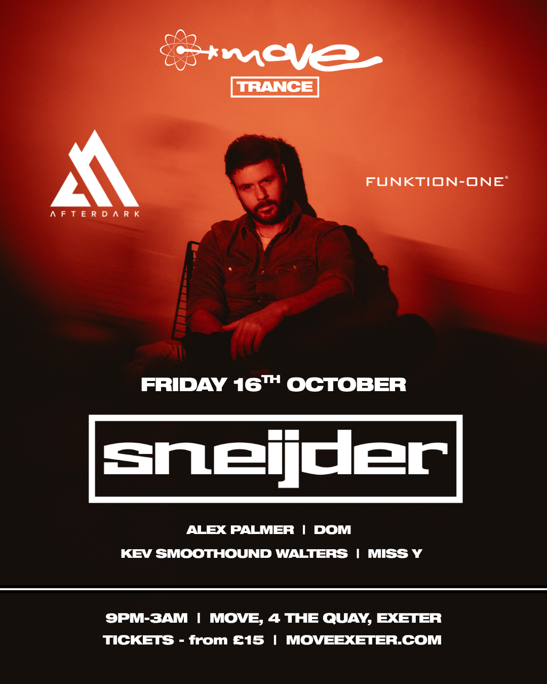 Move Trance presents: SNEIJDER | 16.10.26 | Move Exeter