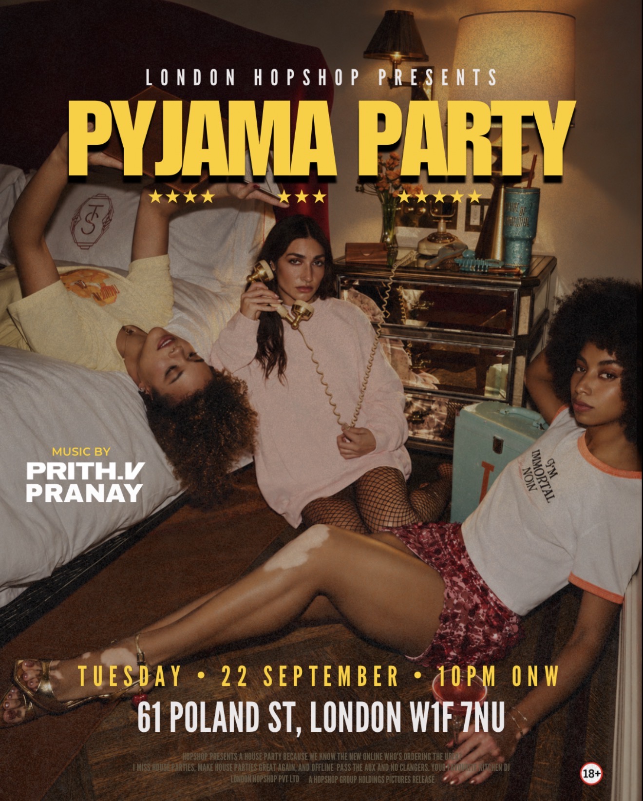 LONDON HOPSHOP PRESENTS: BOLLYWOOD PYJAMA PARTY 22.09