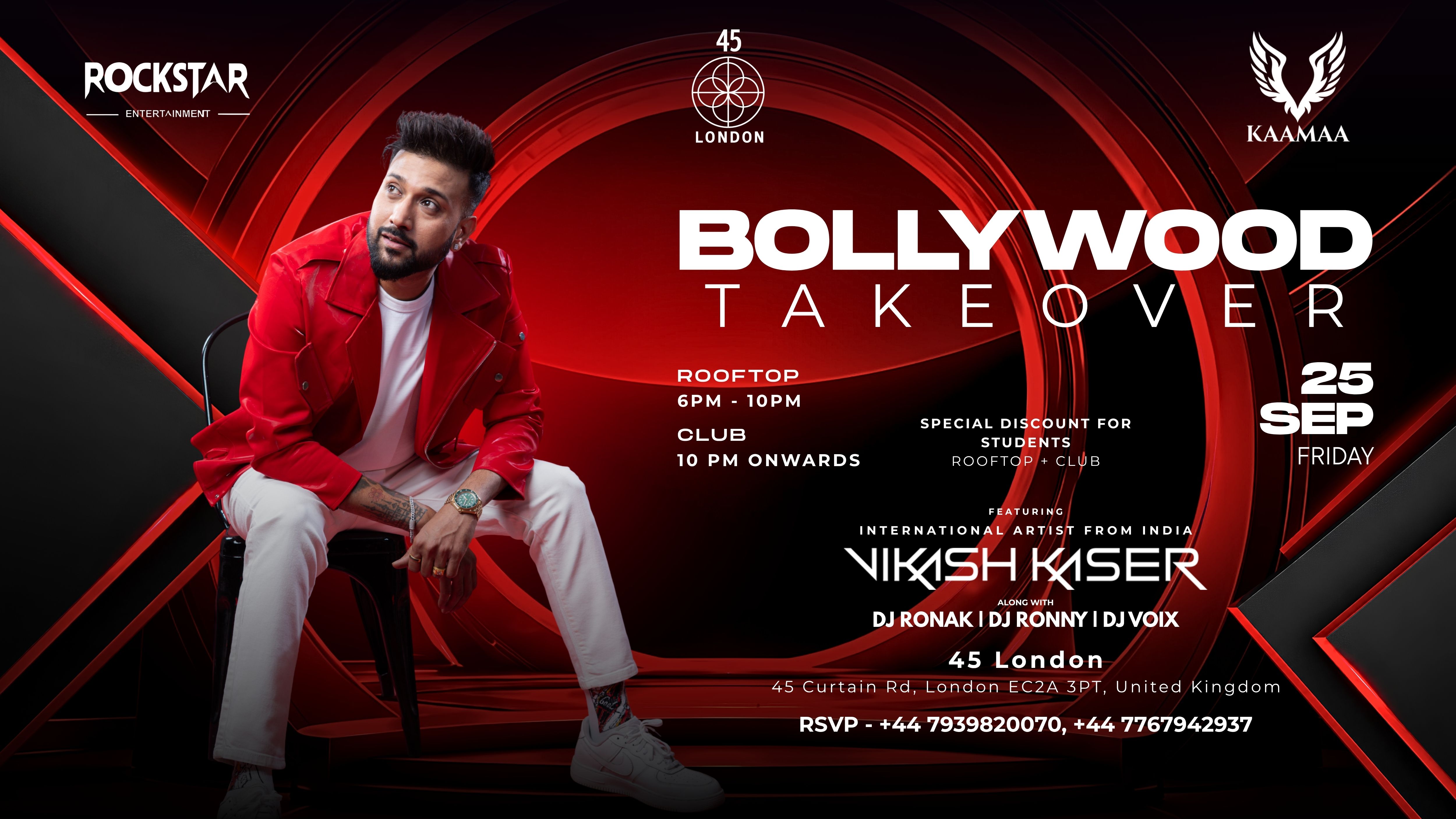 BOLLYWOOD TAKEOVER ft. VIKASH KASER (ROOFTOP + CLUB)