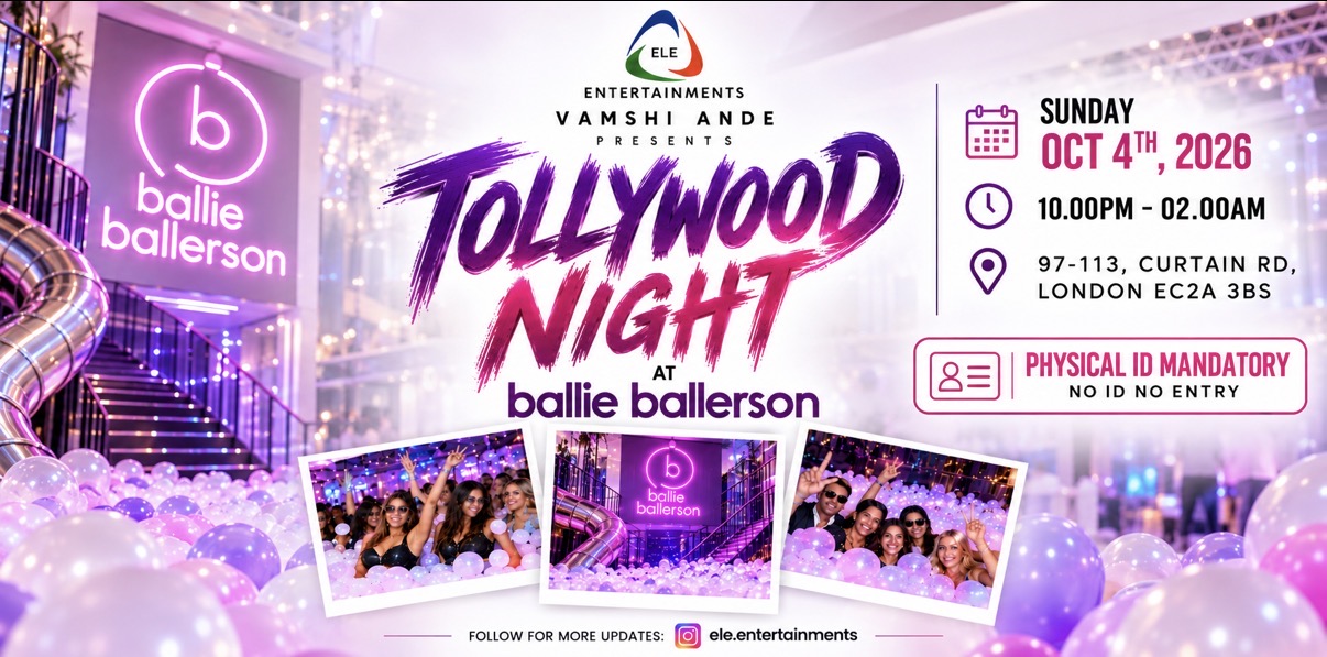 Tollywood Night at Ballie Ballerson by ELE ENTERTAINMENTS