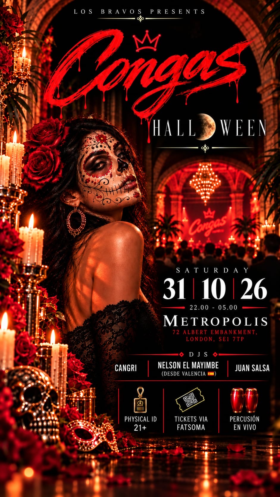 CONGAS 31 OCTOBER* HALLOWEEN EDICIÓN