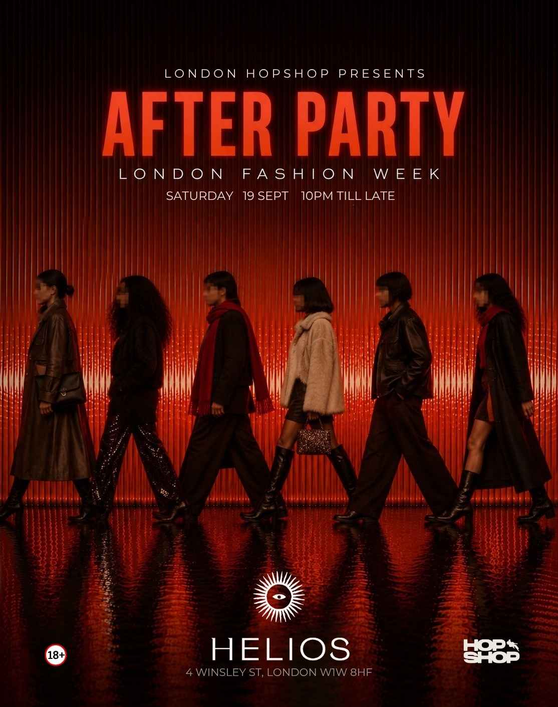 LONDON HOPSHOP PRESENTS : AFTER PARTY LONDON FASHION WEEK 19.09