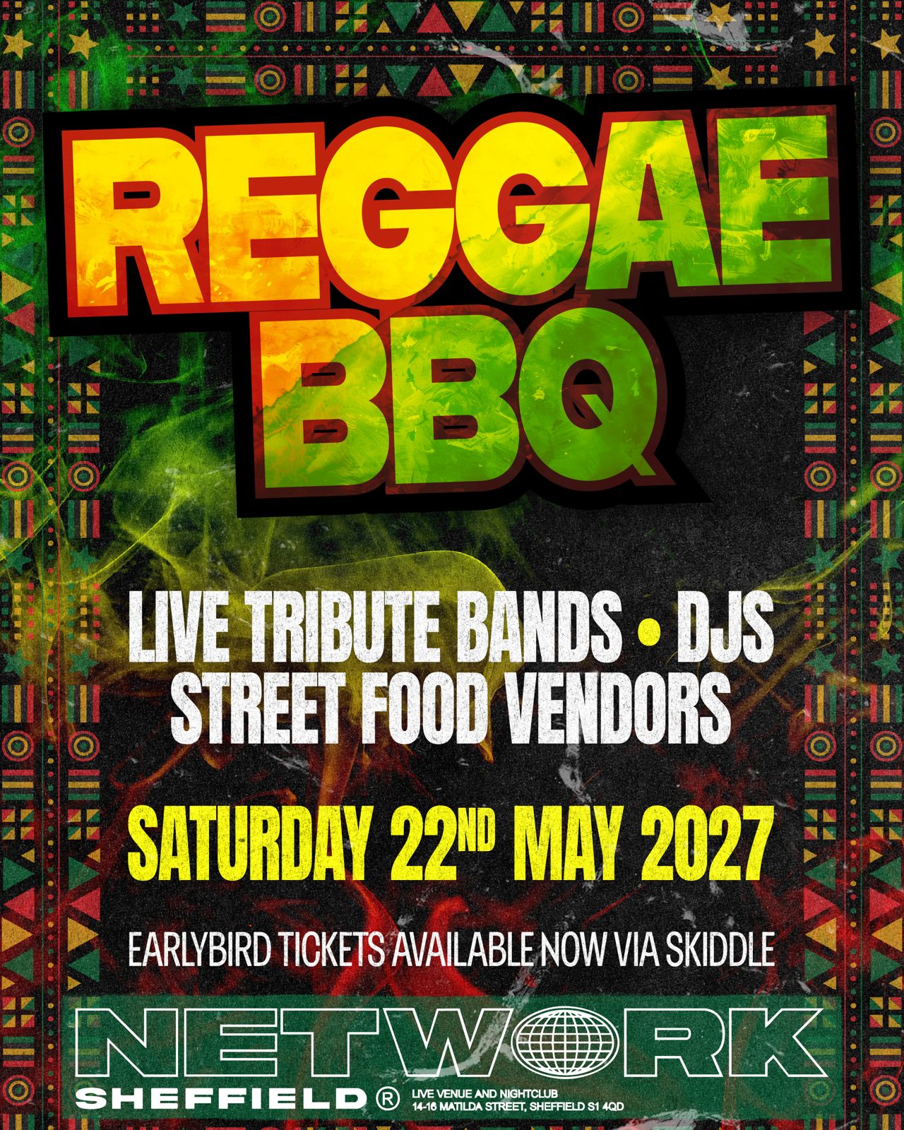 Reggae BBQ 2027: Live Reggae, Caribbean Food & DJs