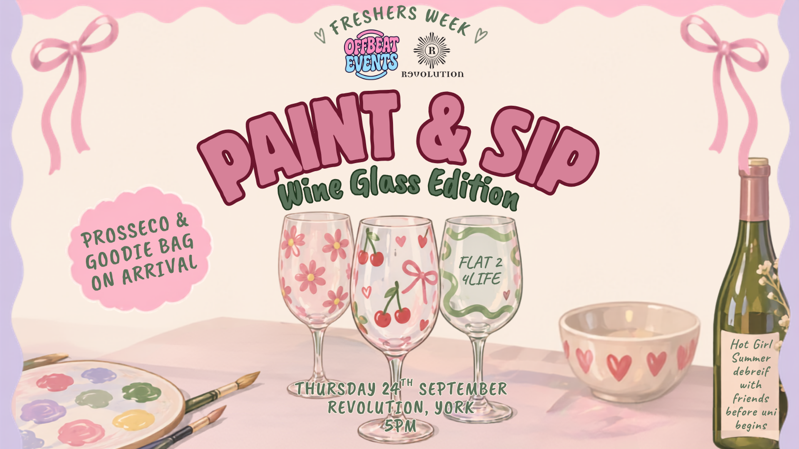 🎨 PAINT & SIP - WINE GLASS EDITION 🍷