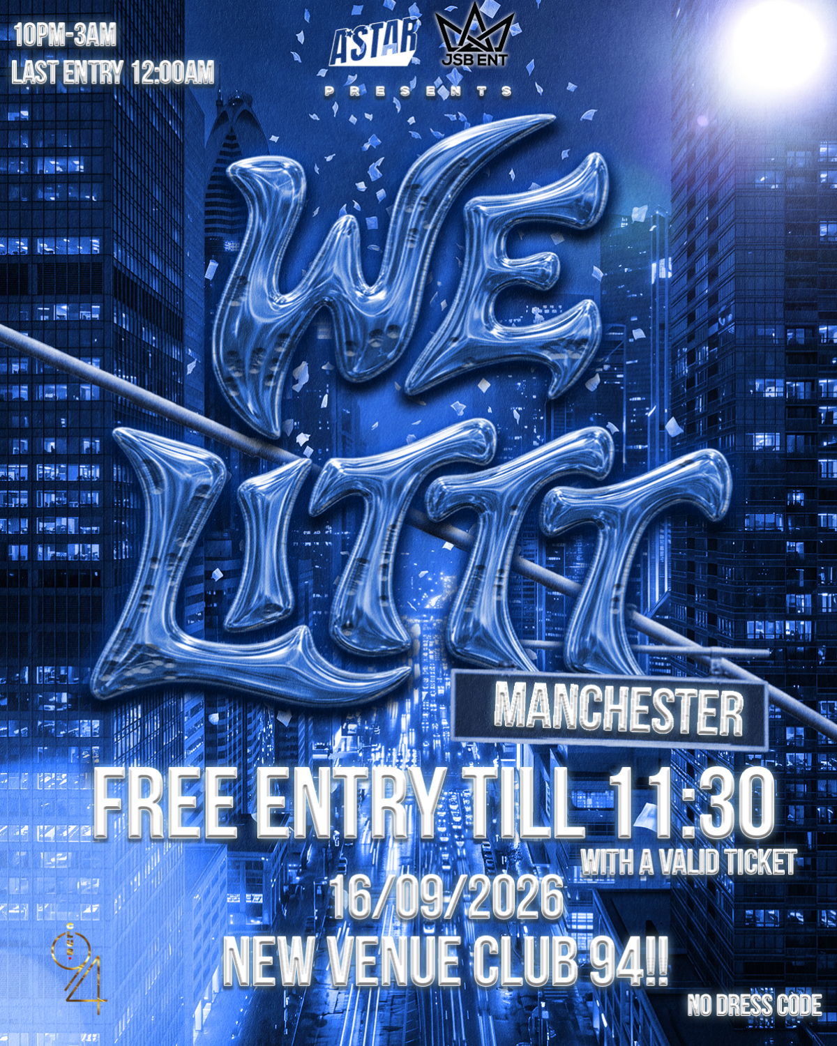 ASTAR - WE LITT - MANCHESTER BIGGEST URBAN FRESHERS EVENT - FREE UNTIL 11:30PM