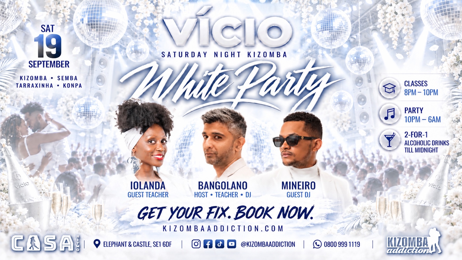 VÍCIO — White Party Edition | Kizomba Classes & Party Until 6AM