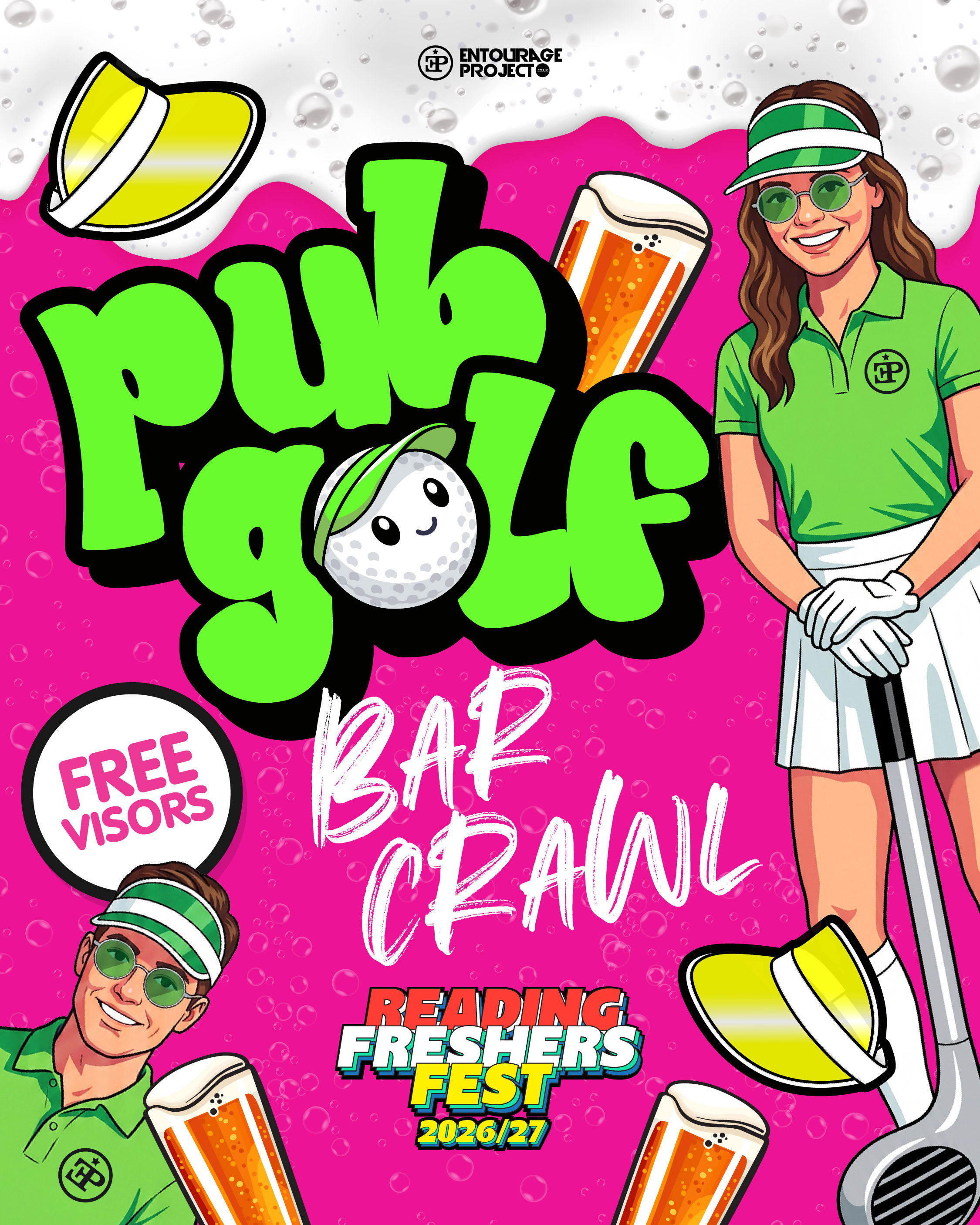 PUB GOLF BAR CRAWL @ POPWORLD⛳️ (PART OF FRESHERS FEST 26)