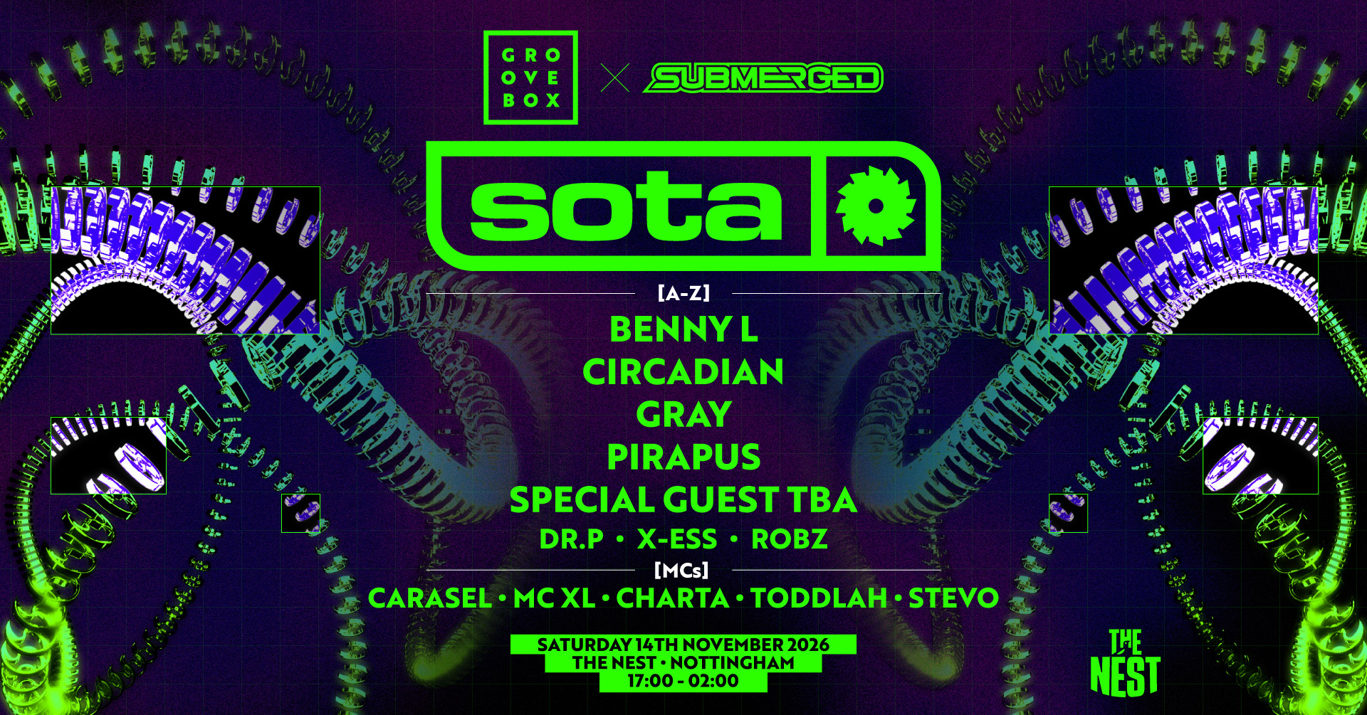 SOTA, CIRCADIAN & MORE | Groovebox X Submerged at The Nest | STUDENT SOCIALS
