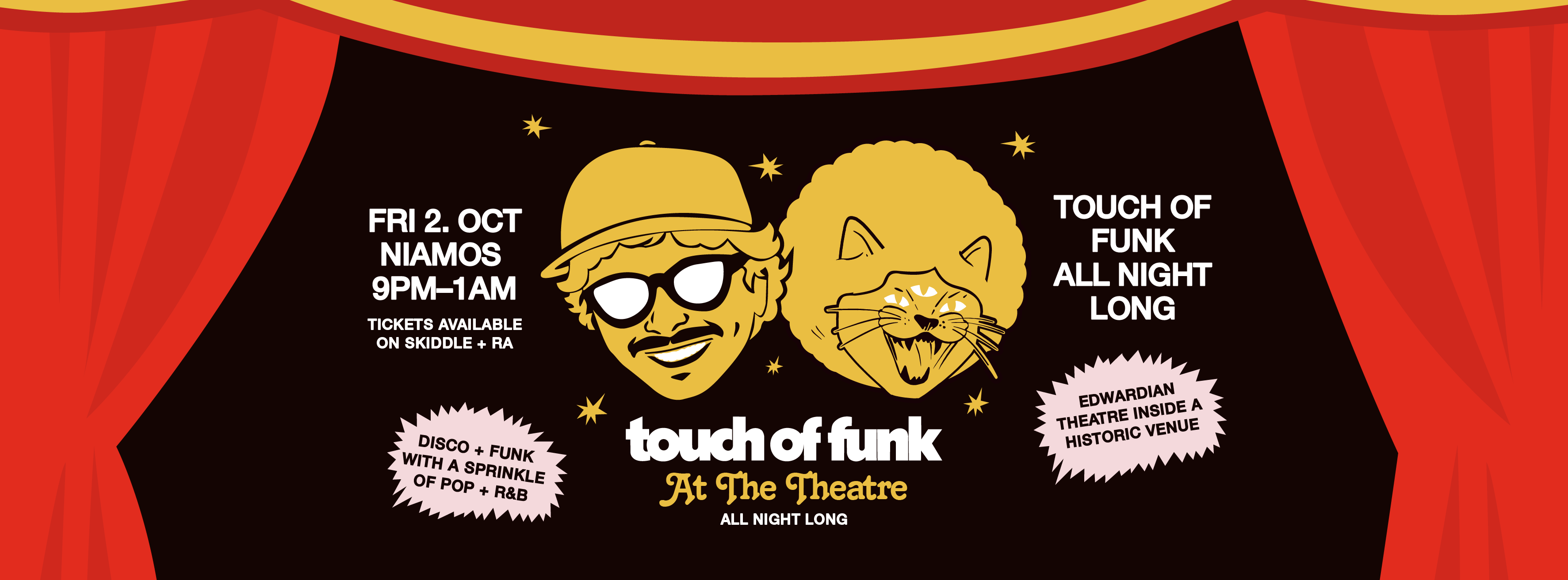 DISCO PUSS presents A TOUCH OF FUNK "All Night Long at the Theatre"