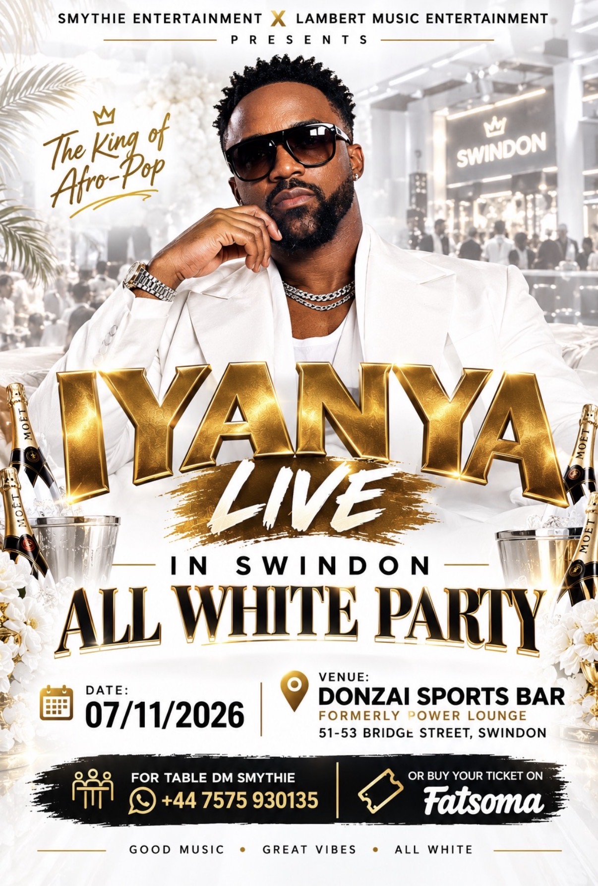 IYANYA LIVE IN SWINDON ALL WHITE PARTY