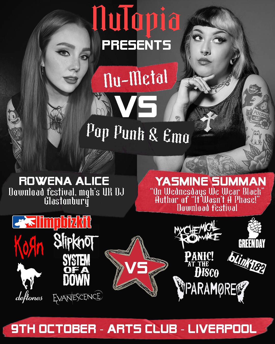 [CANCELLED] NuTopia: The Ultimate Nu Metal Club Night