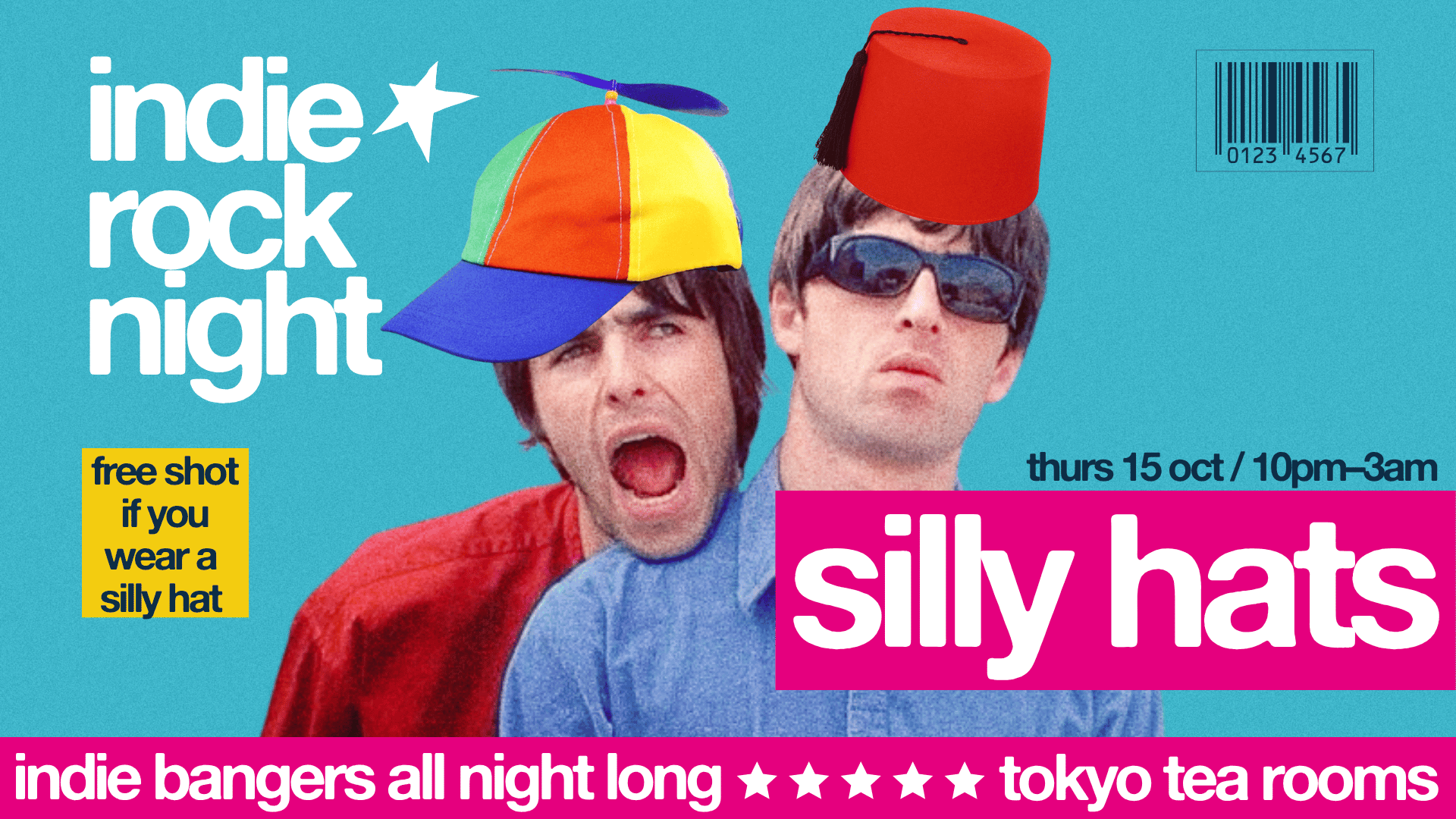 Indie Rock Night ∙ SILLY HATS *8 £3 TICKETS LEFT*