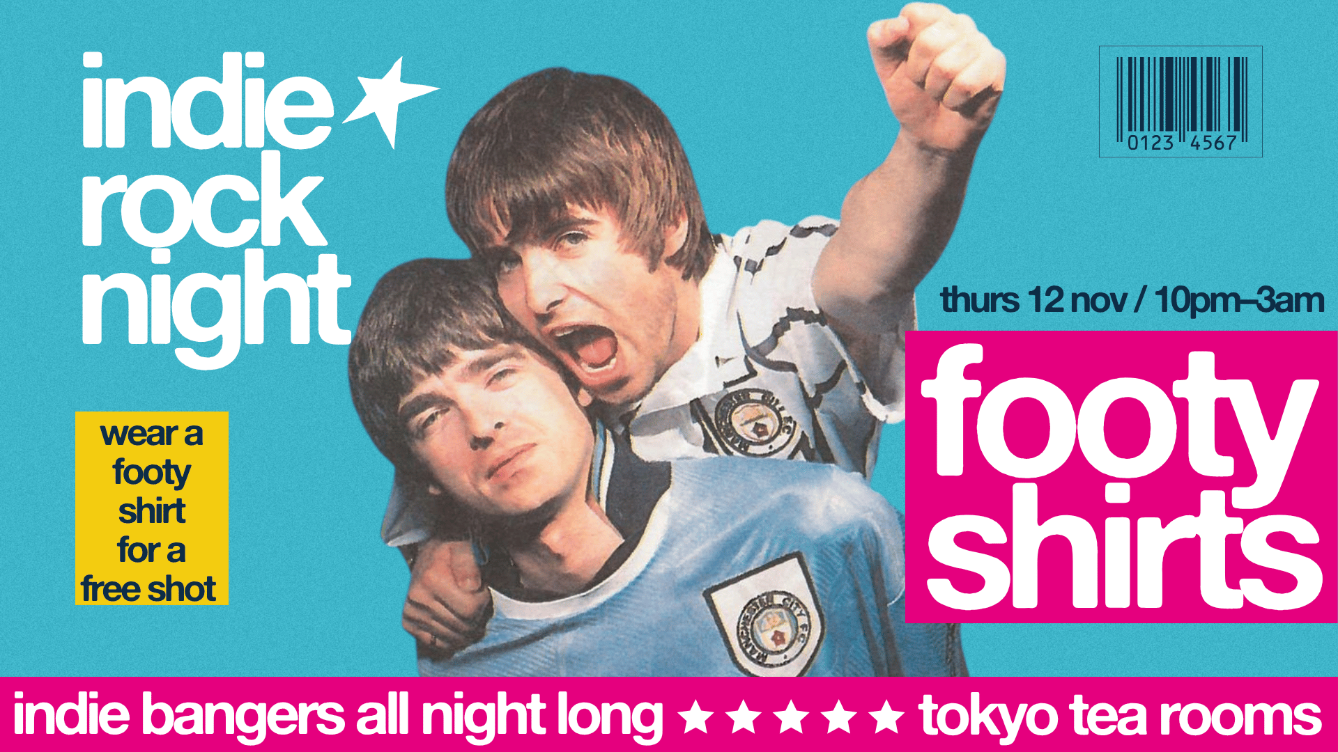 Indie Rock Night ∙ FOOTY SHIRTS