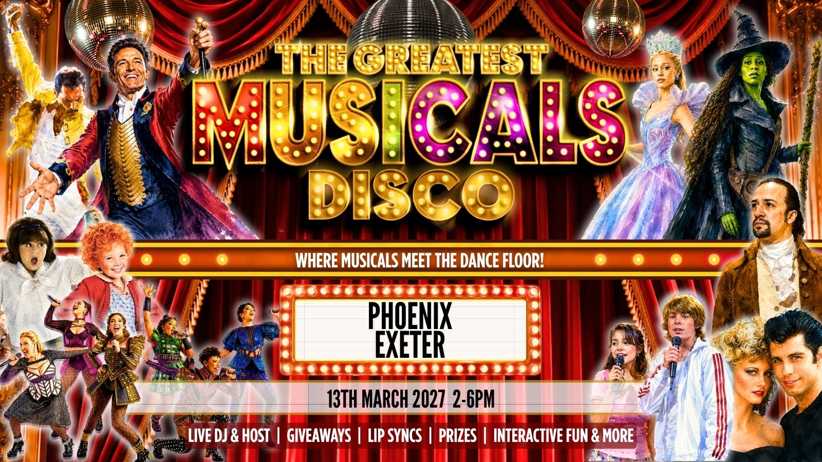 The Greatest MUSICALS Daytime Disco - Exeter