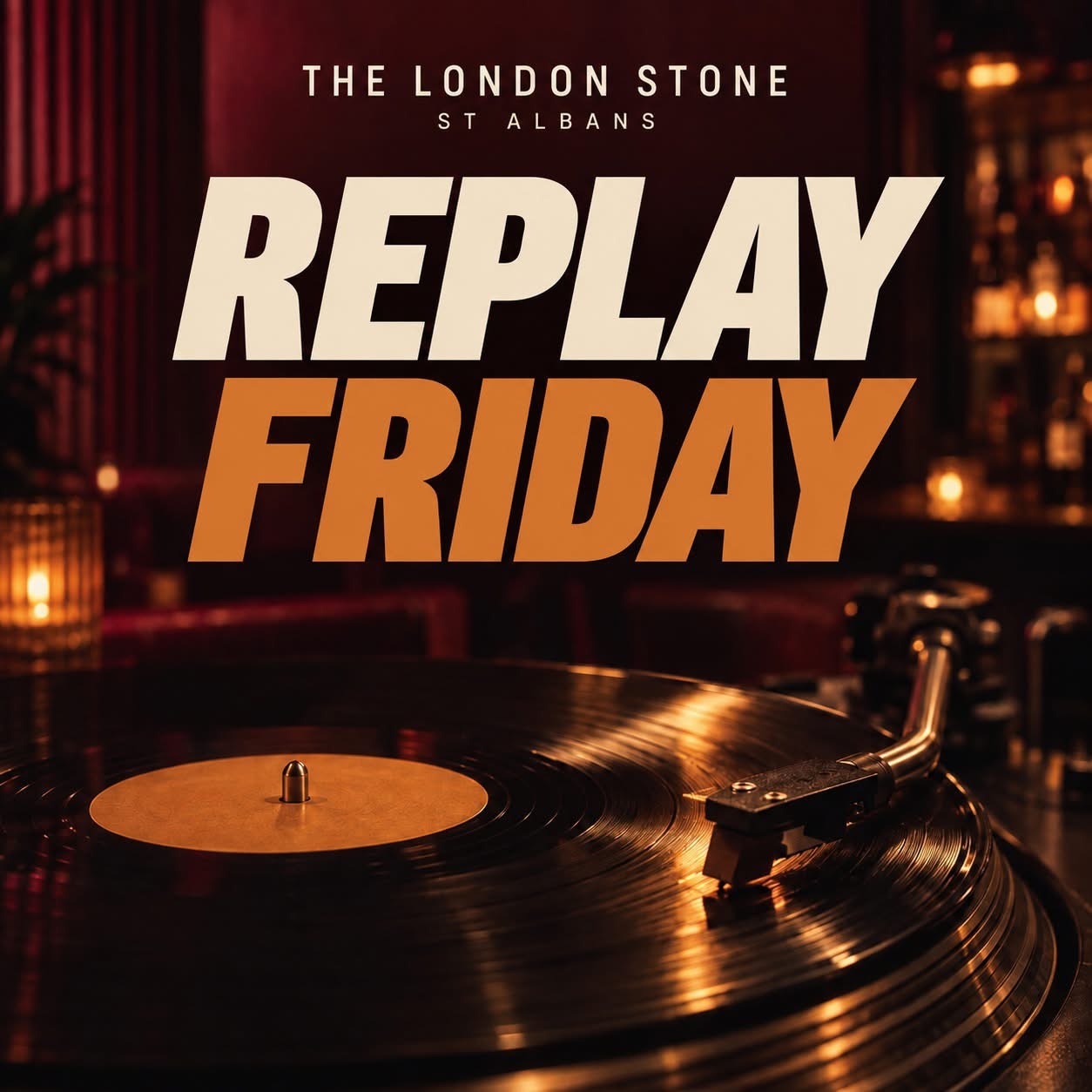 Replay Fridays 241 ALL DRINKS 6-8PM event poster