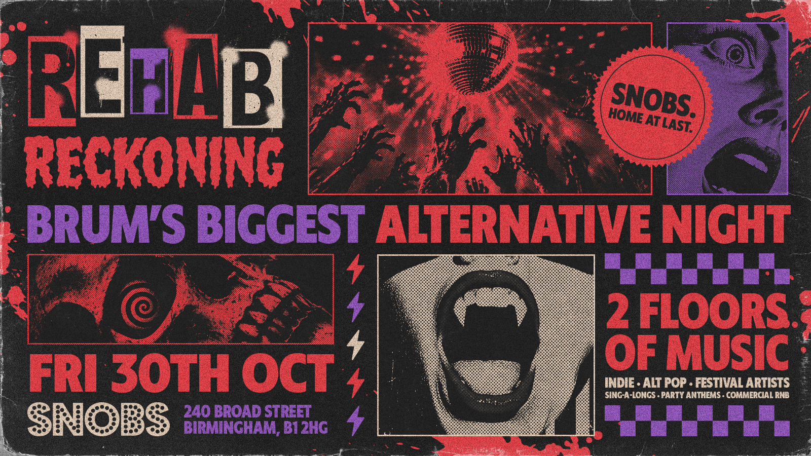 Rehab The Reckoning : HALLOWEEN FRIDAY!  30th Oct