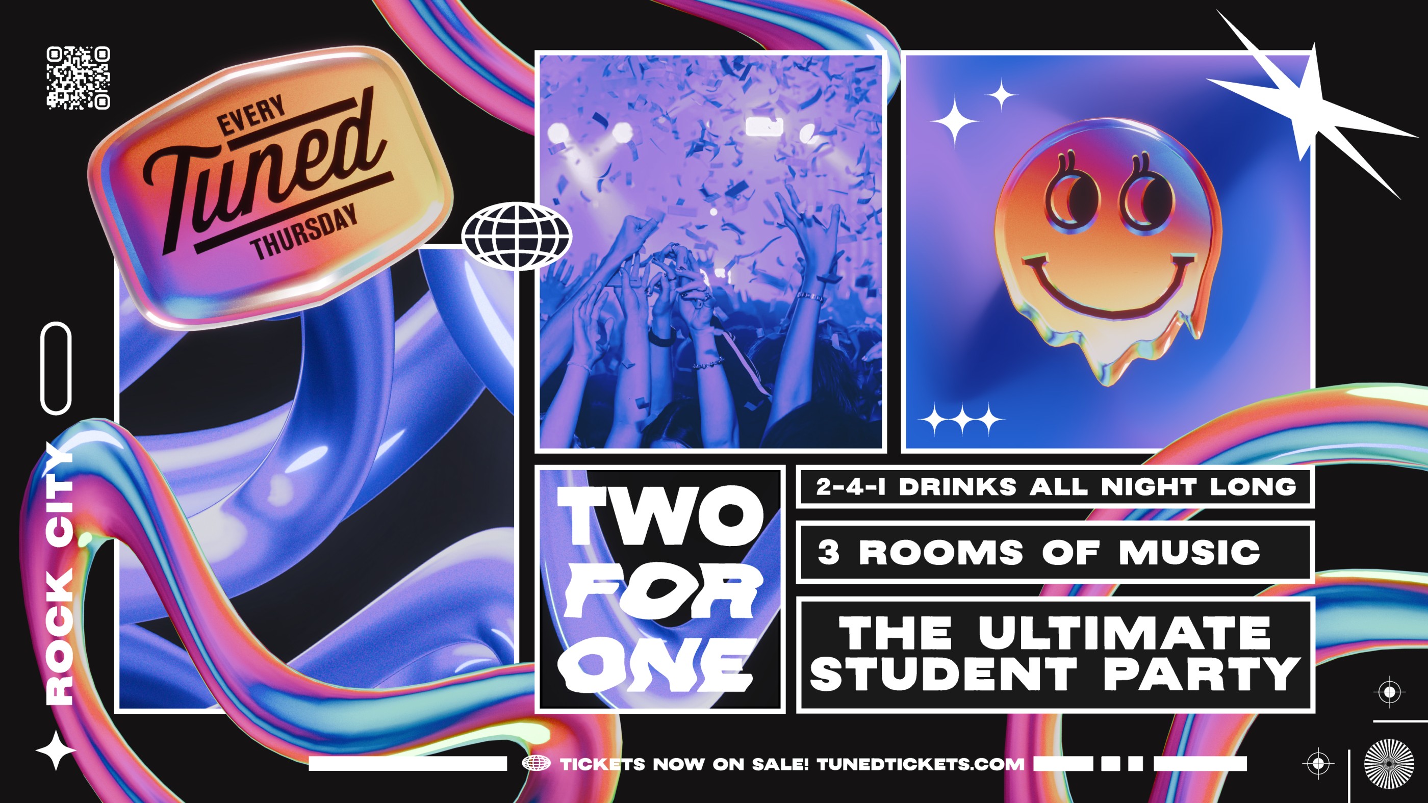 Tuned - Nottingham's Biggest Student Night - 2-4-1 Drinks All Night Long - (inc Silent Disco In Beta Room) 08/10/26
