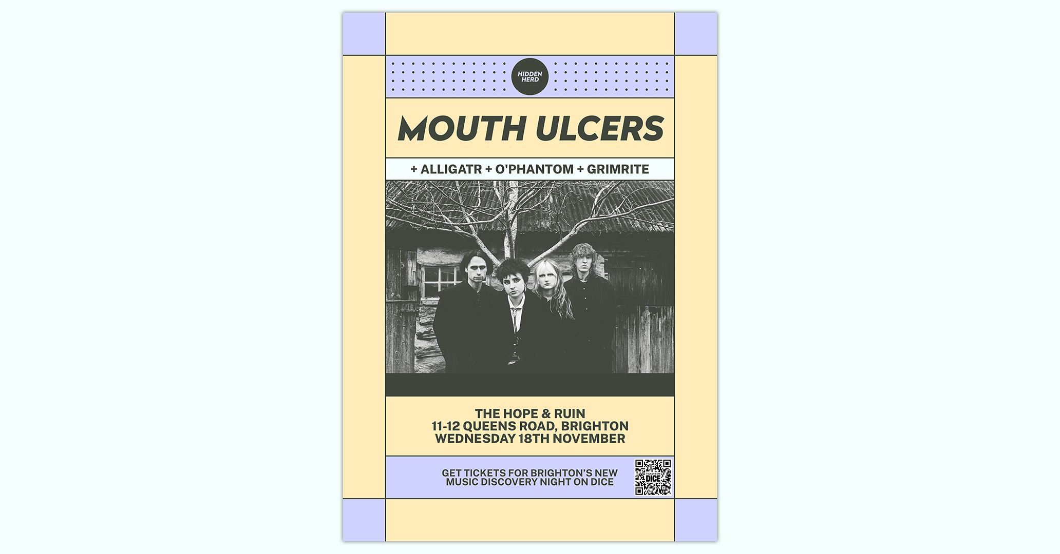 HH Presents: Mouth Ulcers + alligatr + O’Phantom + Grimrite