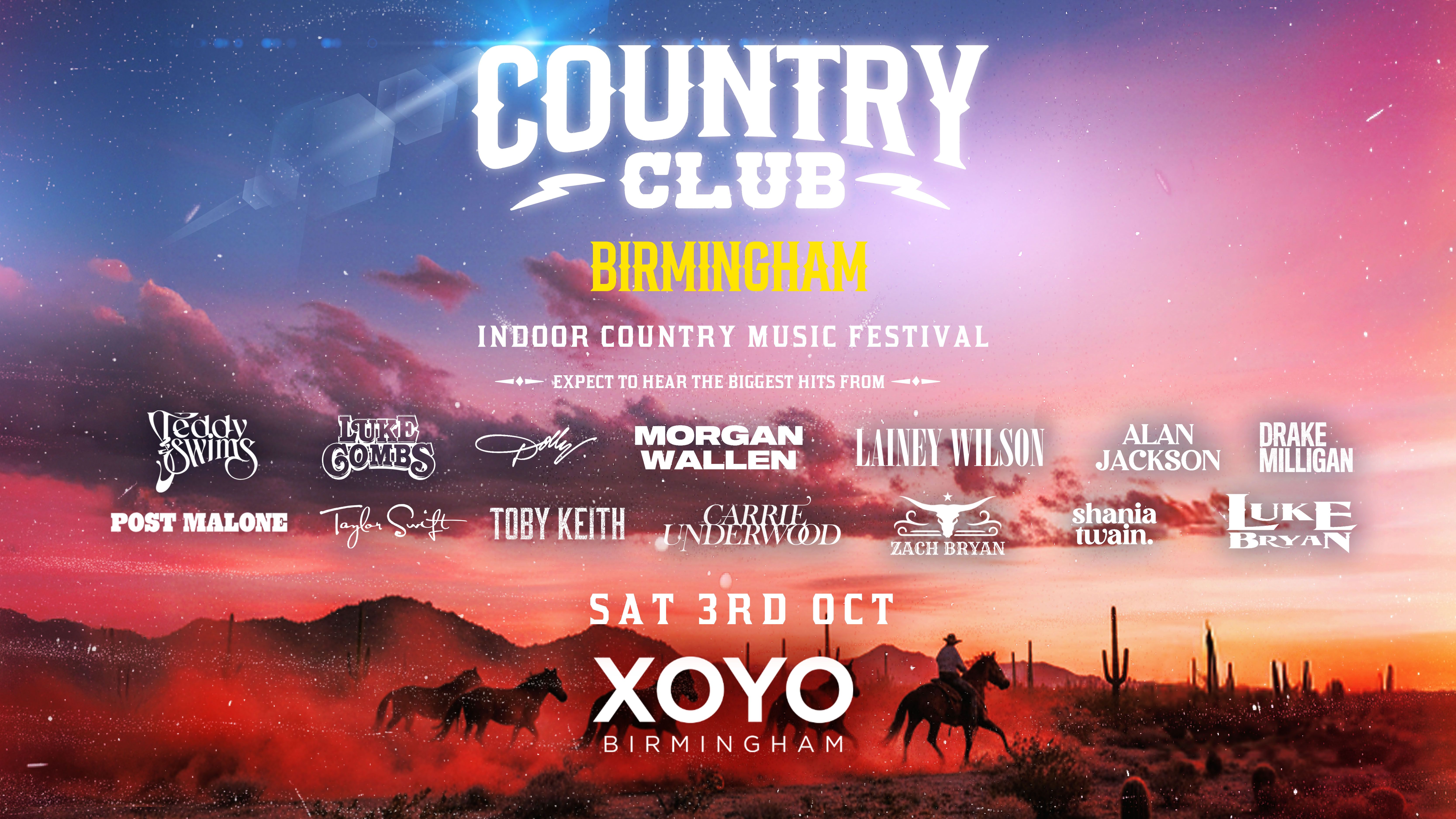 Country Club - Indoor Country Music Festival - XOYO Birmingham
