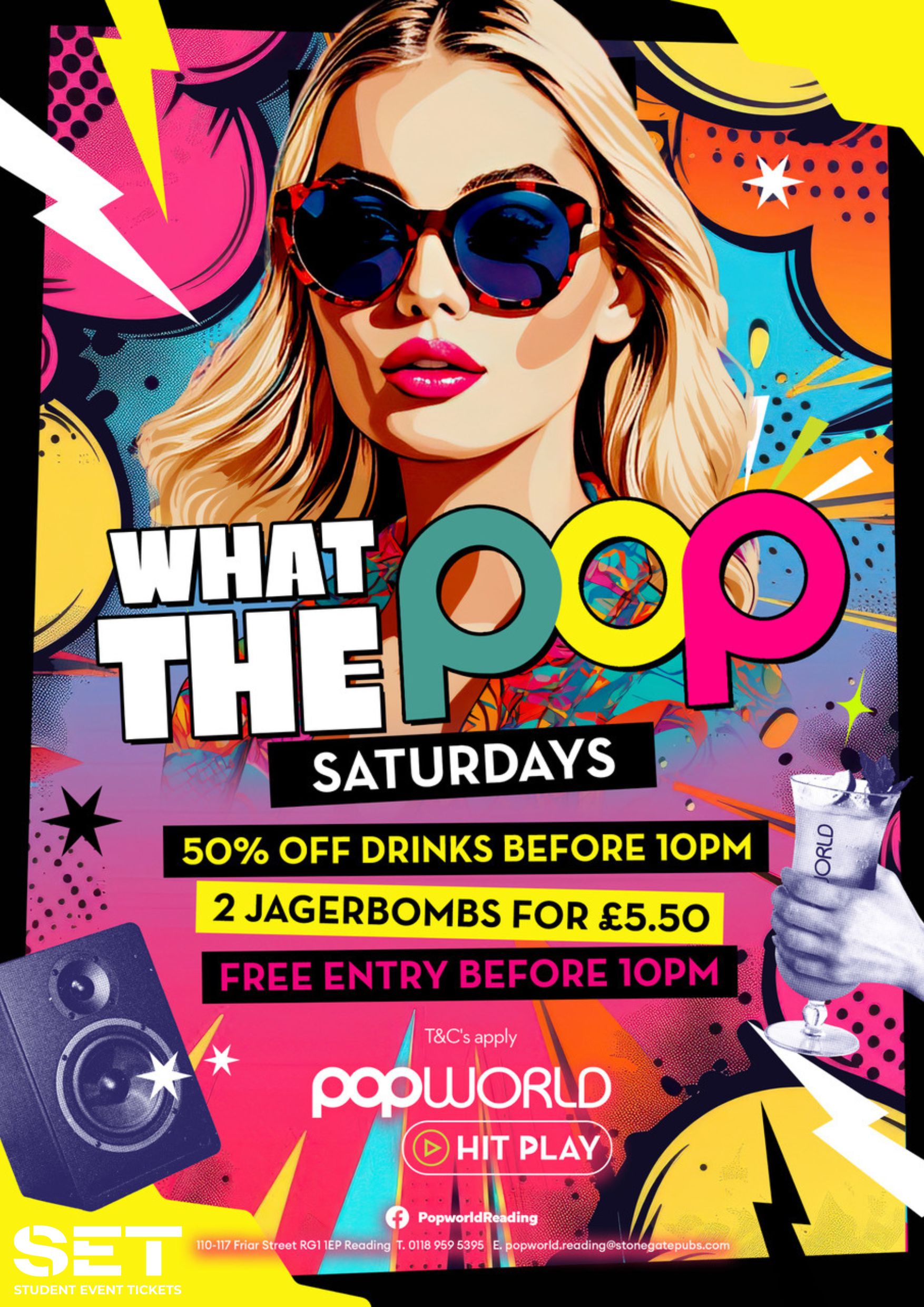 WHAT THE POP SATURDAYS @ POPWORLD READING 3RD OCTOBER