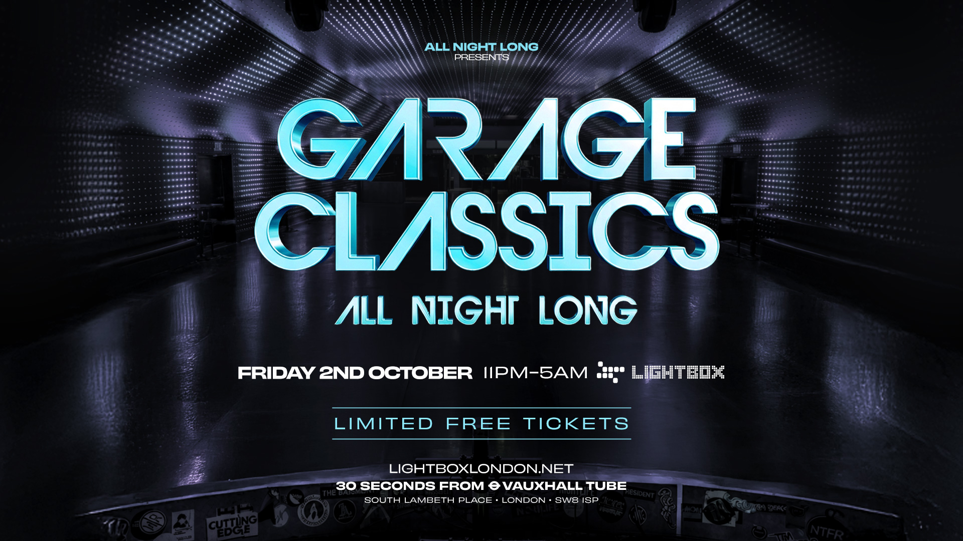 Garage Classics All Night Long - Limited Free Tickets