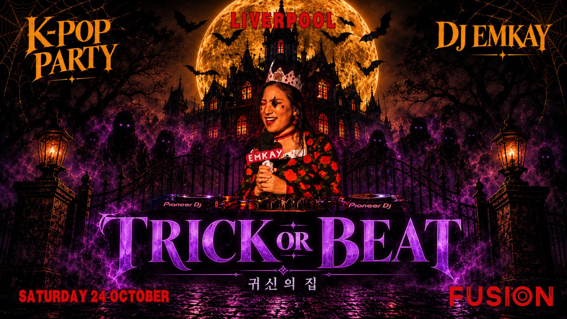 Liverpool KPOP HALLOWEEN "TRICK OR BEAT" with DJ EMKAY | Saturday 24th October