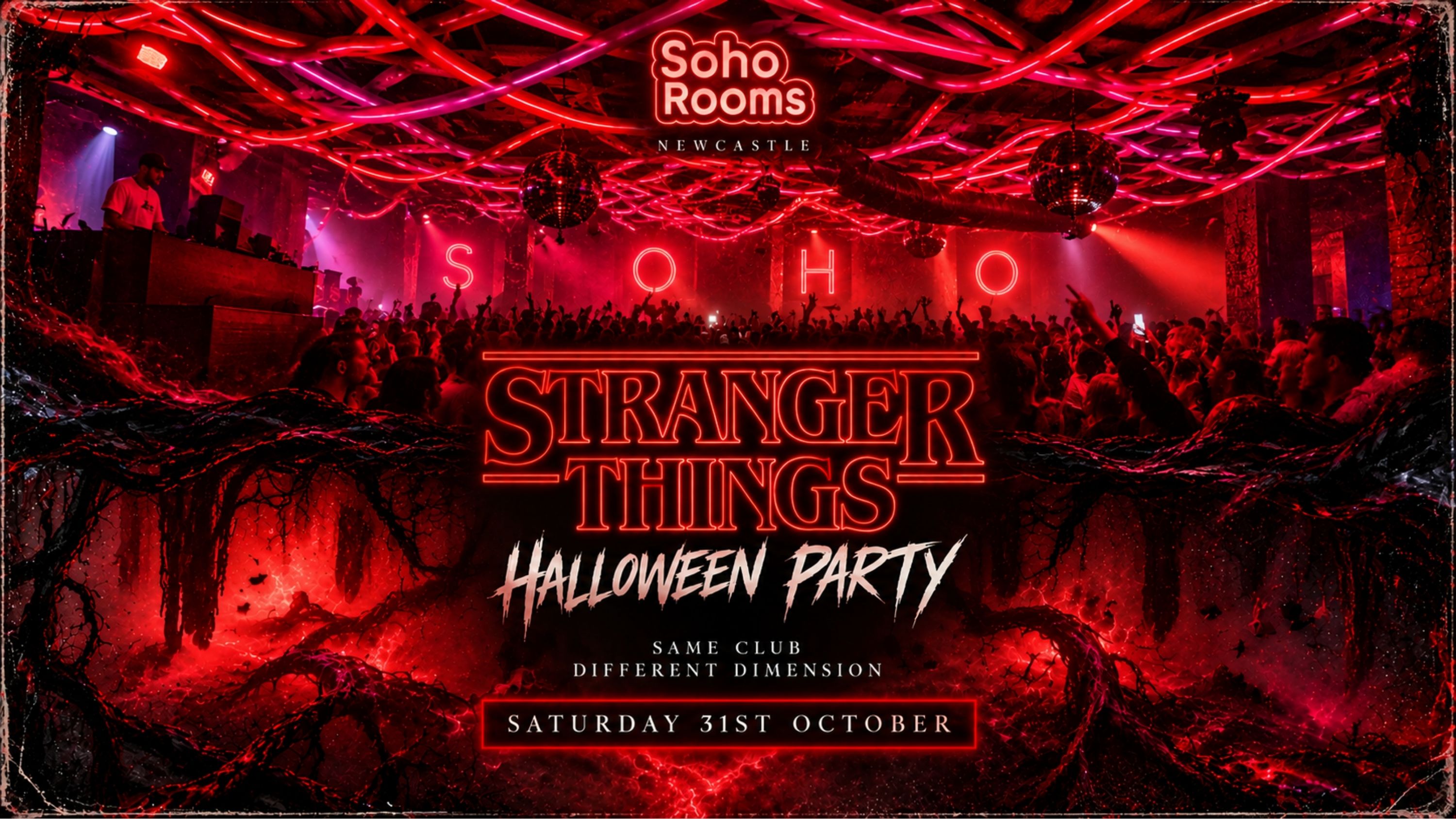 Stranger Things | Halloween | Soho Rooms Newcastle | 31st October