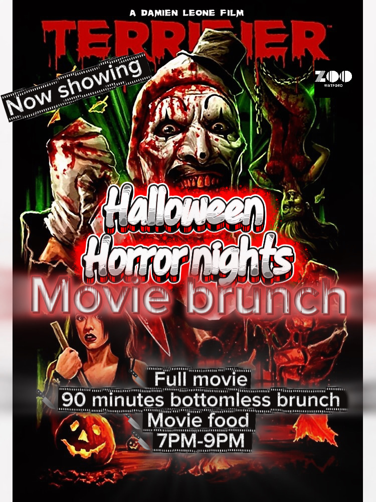Halloween horror movie nights - Bottomless brunch Terrifier 🤡