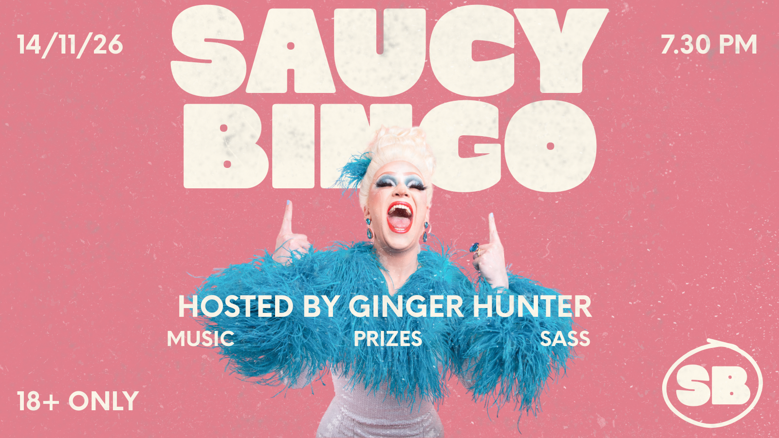 SAUCY BINGO - Hosted by Ginger Hunter