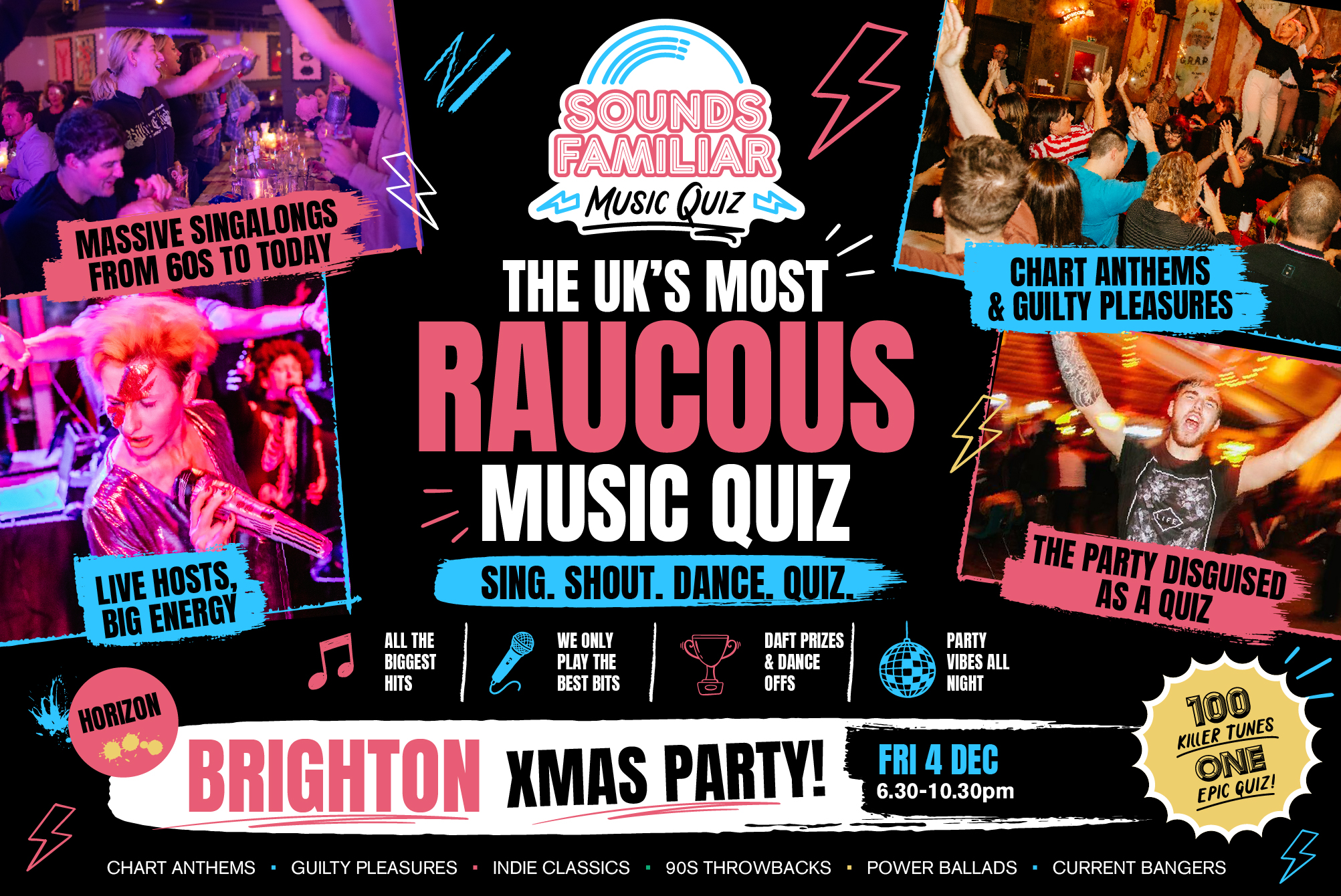 Sounds Familiar Music Quiz – Christmas Party Brighton