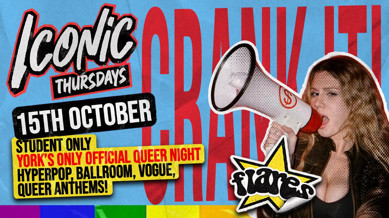 Iconic: Monthly Queer Night  - CRANK IT! ✨🏳️‍🌈