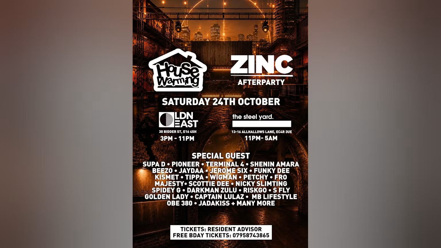 Zinc Warehouse Party