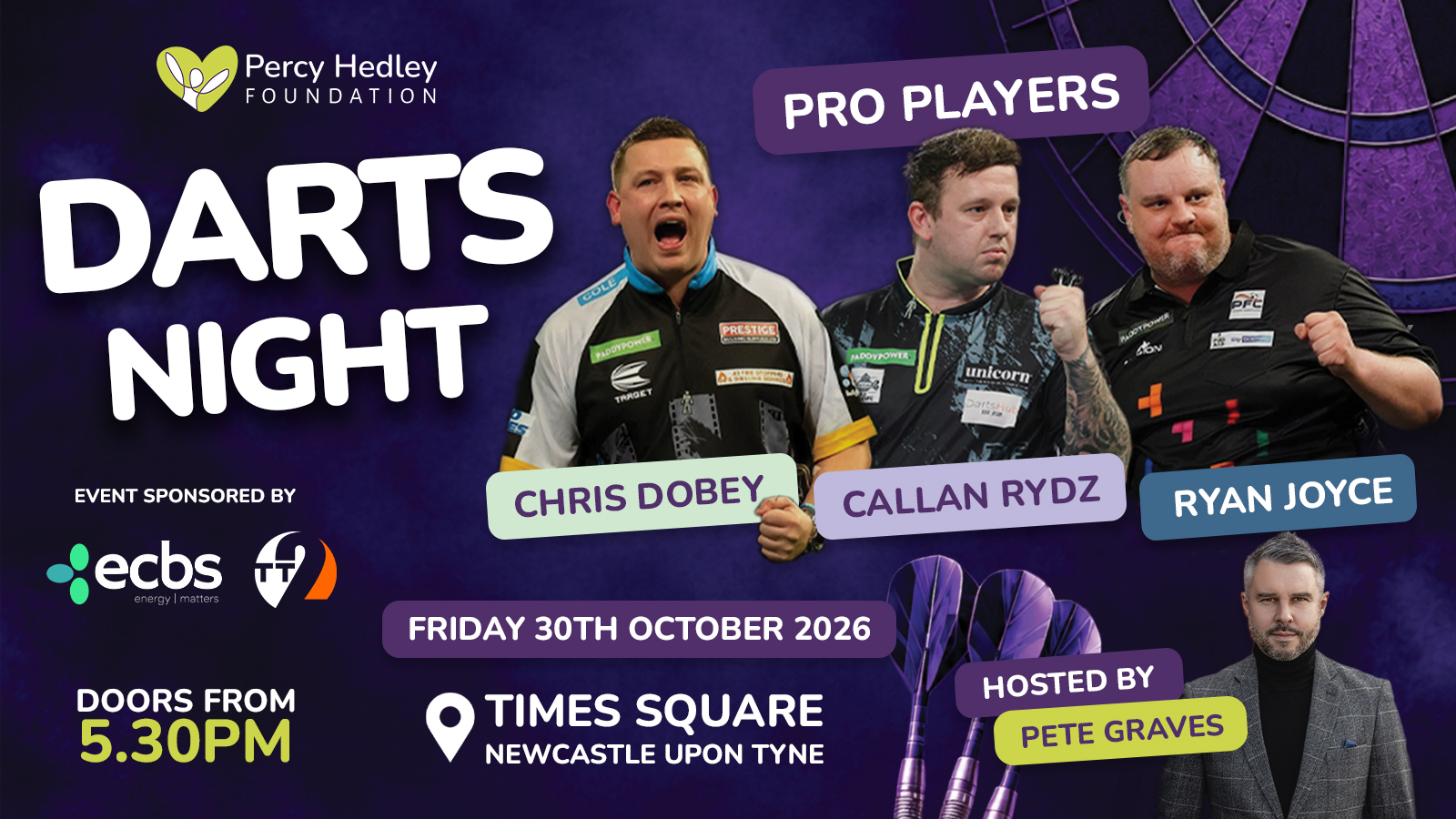 Percy Hedley Darts Night 2026! 🎯 Times Square - Newcastle