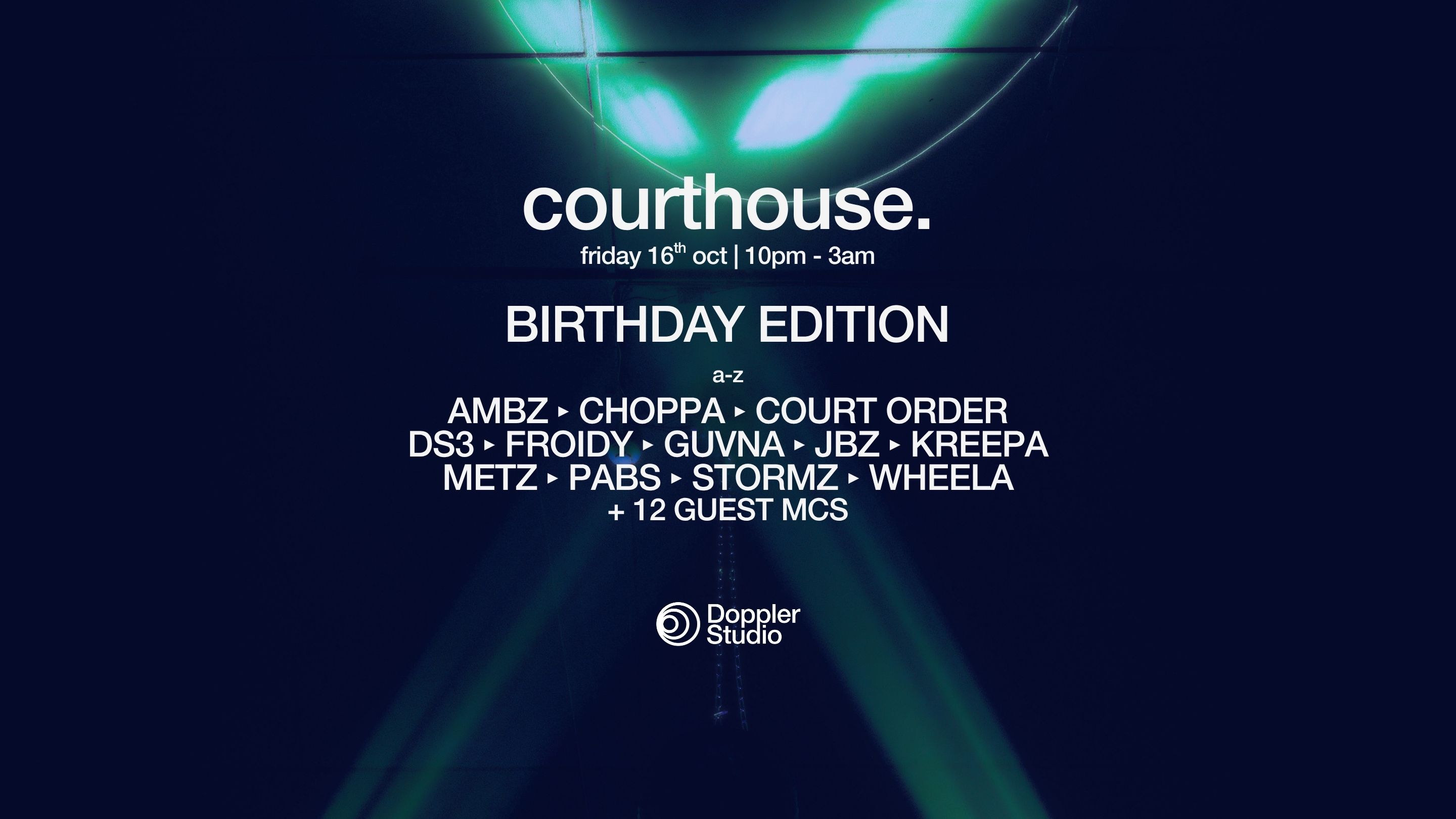 COURTHOUSE: BIRTHDAY EDITION. @ Doppler Studio