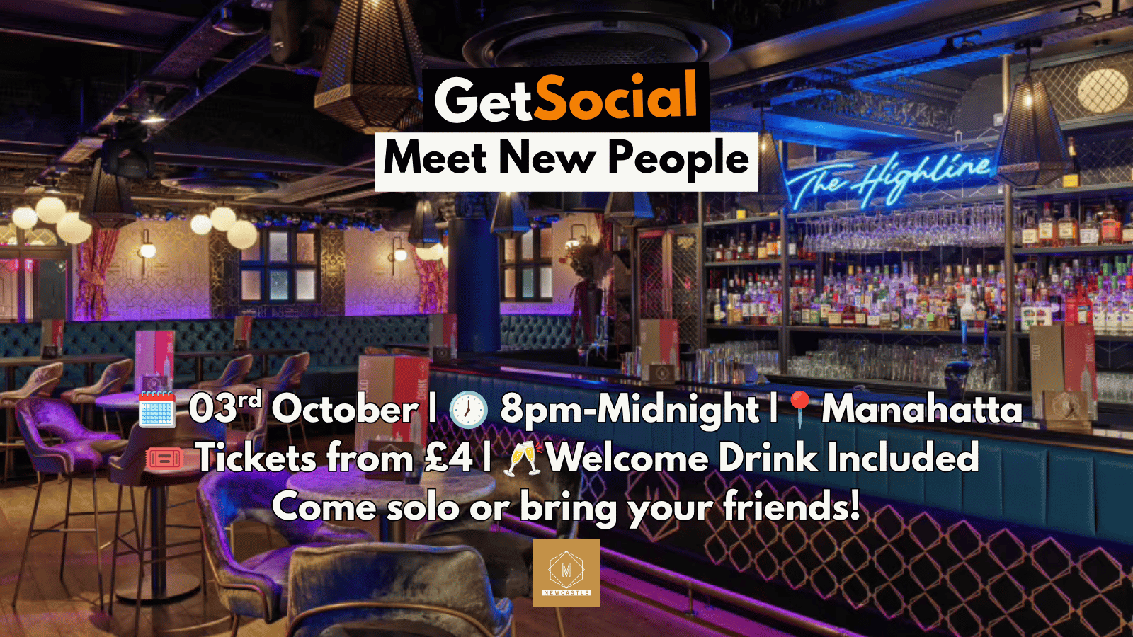 GetSocial Drinks | Meet New People & Make Friends (20s–40s) 🍹