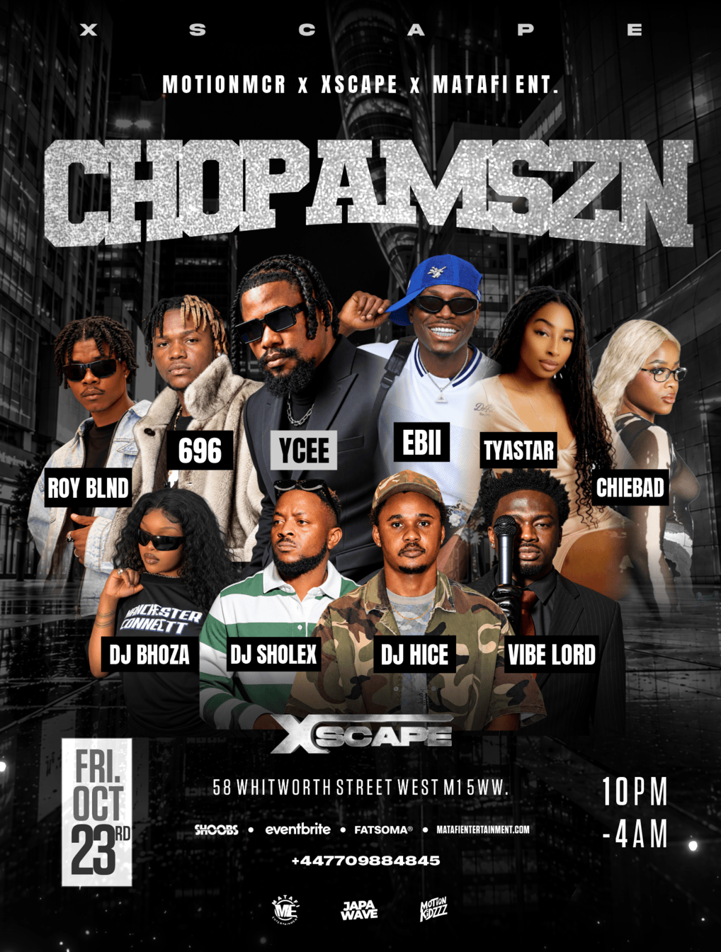 YCEE In Manchester #CHOPAMSZN - Afrobeats/HipHop/Amapiano/RnB/DanceHall