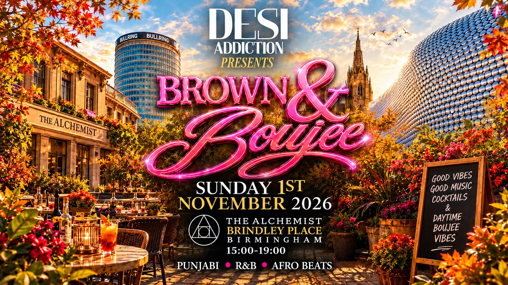 Desi Addiction - Brown & Boujee | 01.11.26 | The Alchemist Brindley Place - Birmingham