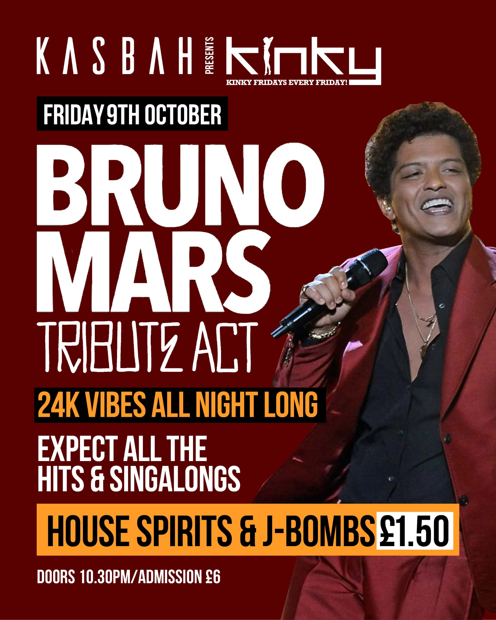 Kinky Fridays ft Bruno Mars Tribute Act | Coventry Freshers 2026